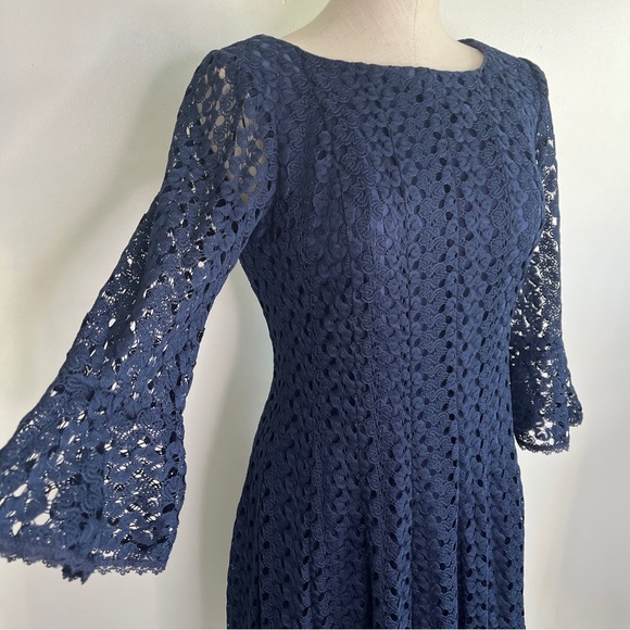 Rabbit Rabbit Rabbit Fit & Flare Dress blue Lace 10 - Picture 7 of 10